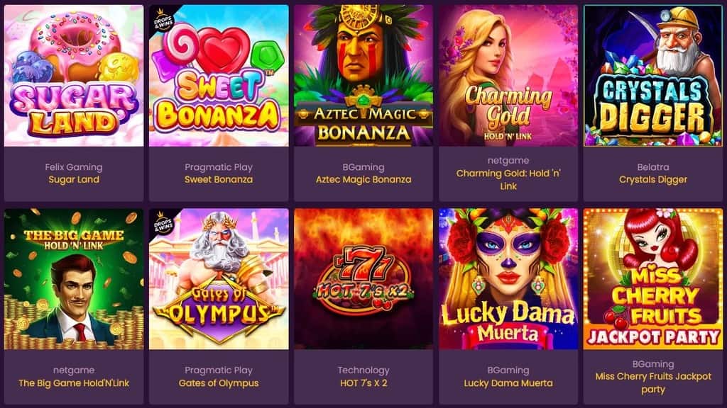 Spielautomaten im Online Casino Bizzo